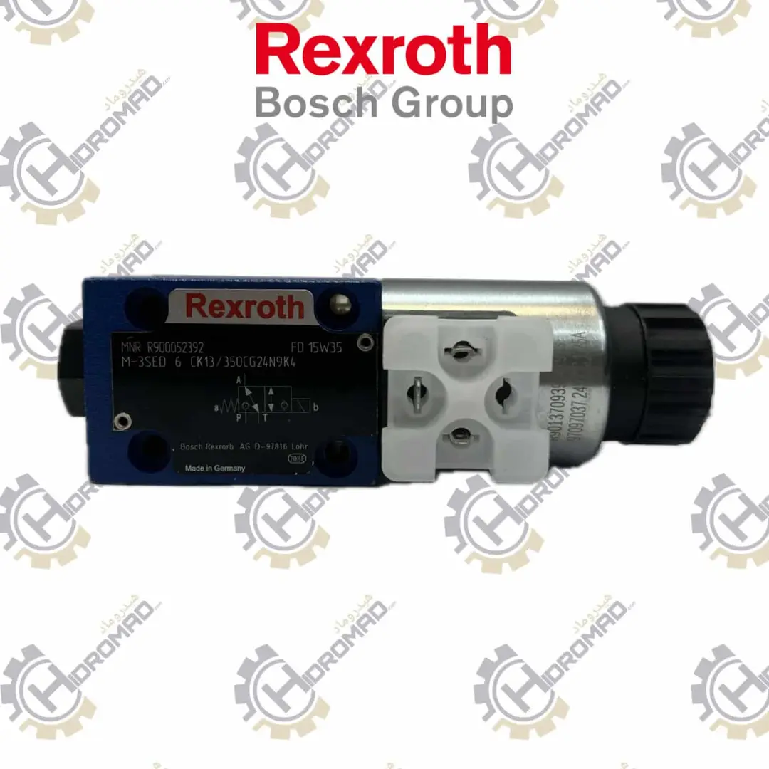 شیر پاپتی خوابیده ۱/۴” کلوز رکسروت Rexroth M-3SED 6 CK13/350CG24N9K4