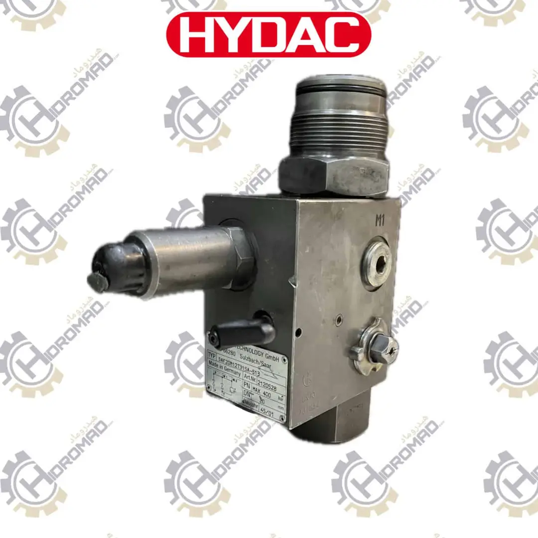 شیر زیر آکومولاتور هیداک Hydac SAF20M12T315A-S13