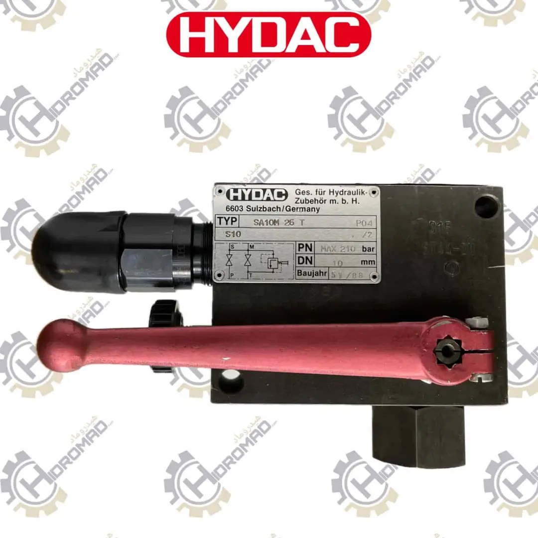 شیر زیر آکومولاتور هیداک Hydac SA10M 25 T