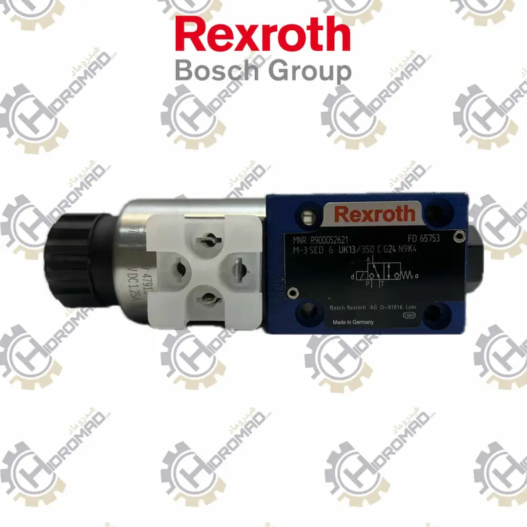 شیر پاپتی خوابیده ۱/۴” اوپن رکسروت Rexroth M-3SED 6 UK13/350CG24N9K4