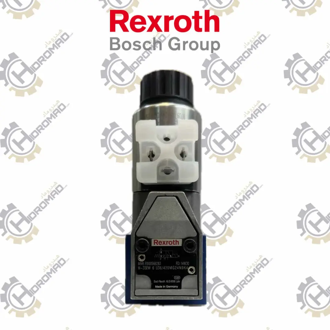 شیر پاپتی ایستاده ۱/۴” اوپن رکسروت Rexroth M-3SEW 6 U36/420MG24N9K4