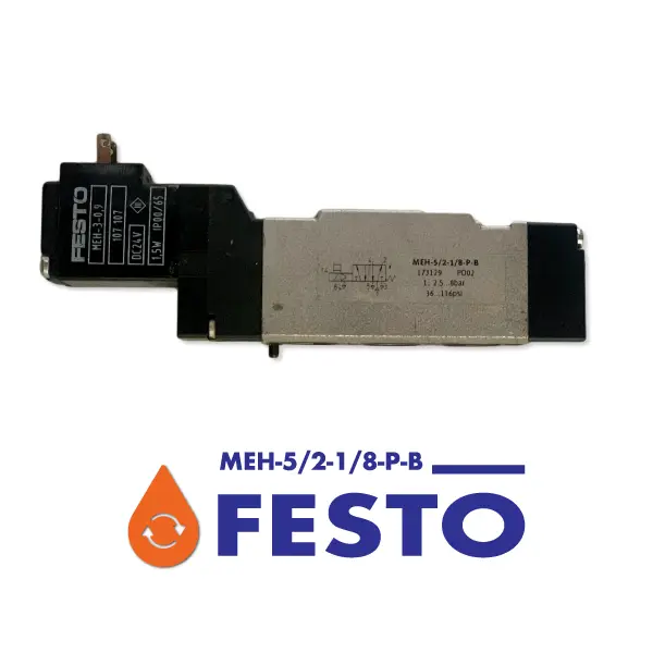 شیر سلونوئید festo Festo MEH-5/2-1/8-P-B