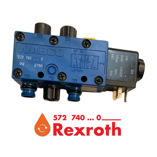 شیر ۵/۲ تک بوبین رکسروت Rexroth 0-740-572